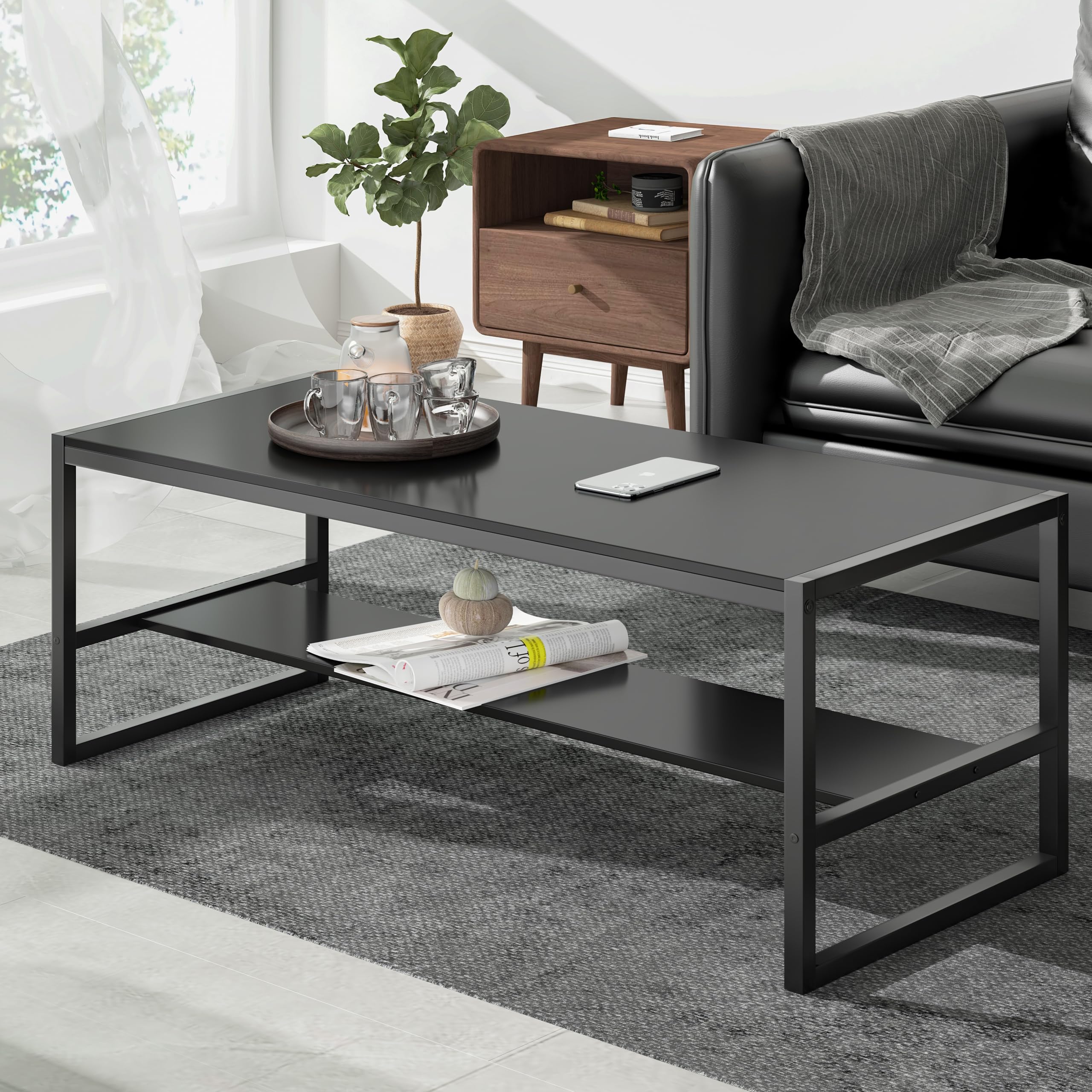 Amazon.co.jp: LunarLight ローテーブル 幅100奥行45高さ38cm センター