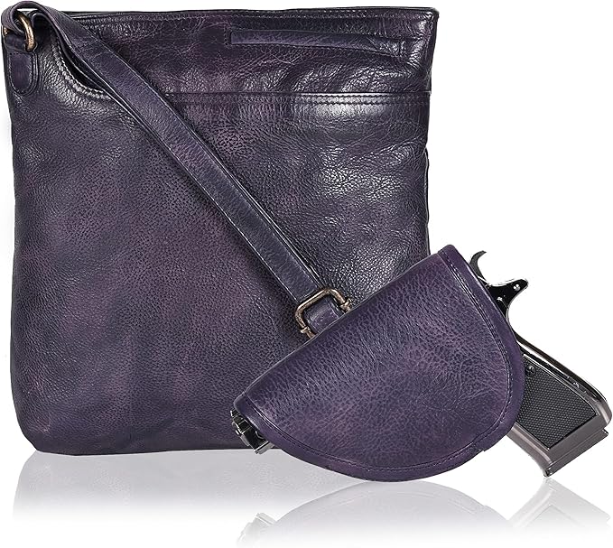 Classic Leather Crossbody Handbag