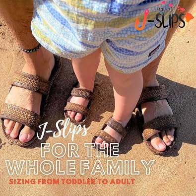 J-Slips Sandals for Women and Men - Comfortable Jesus Jandals for Beach, Summer, and Shower - Waterproof Hawaiian Slides in 12 Colors, Sandalias