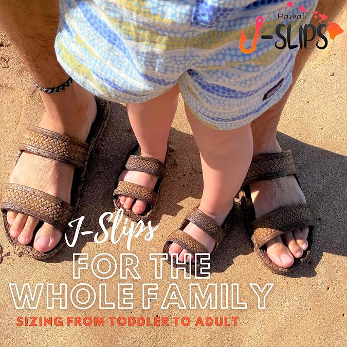 J-Slips Sandals for Women and Men - Comfortable Jesus Jandals for Beach, Summer, and Shower - Waterproof Hawaiian Slides in 12 Colors, Sandalias