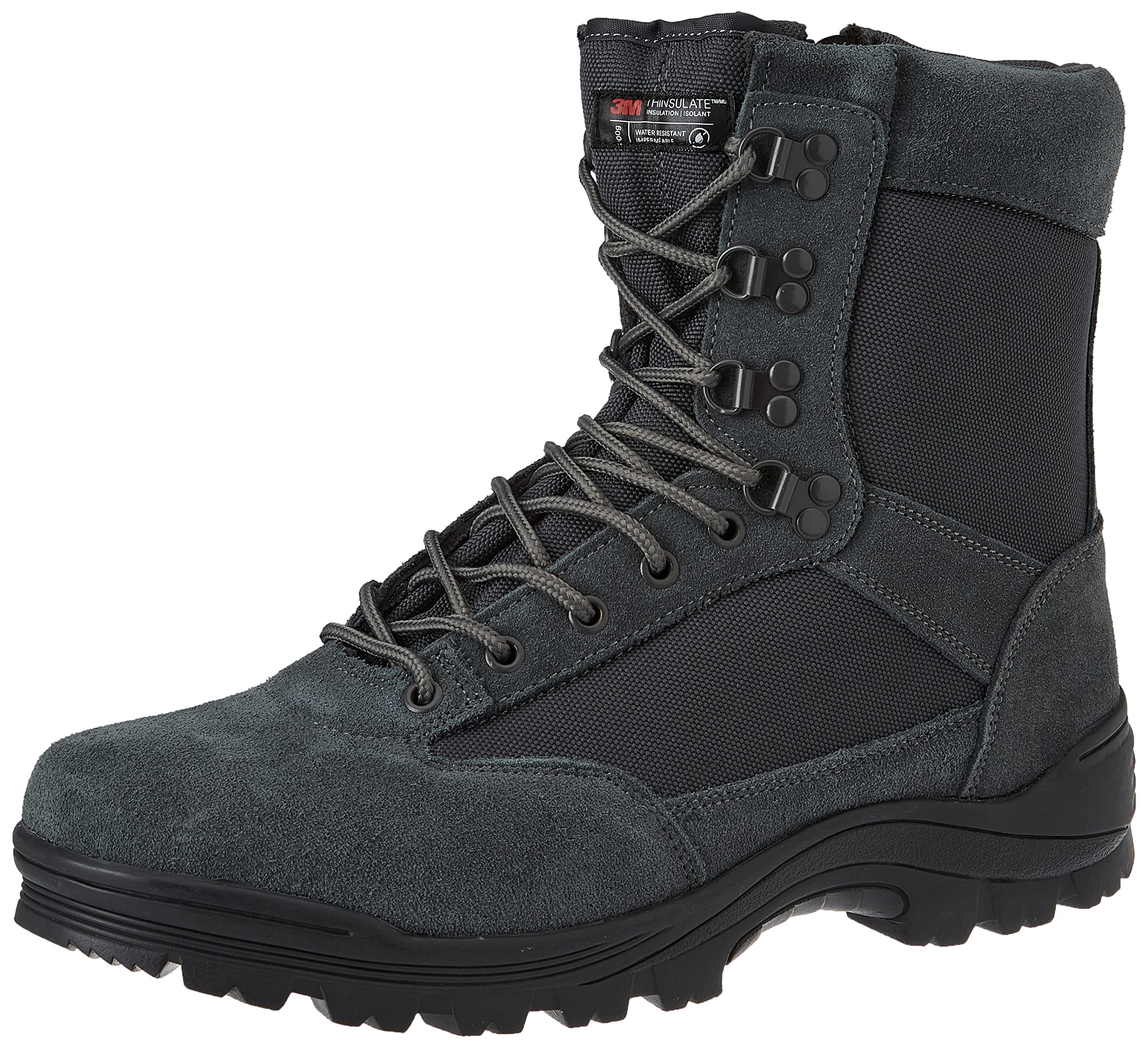 Mil-Tec Tactical Boot mit YKK® Reißverschluss – Einsatz-, Wander- und Arbeitsstiefel (Urban Grey, EU 45)