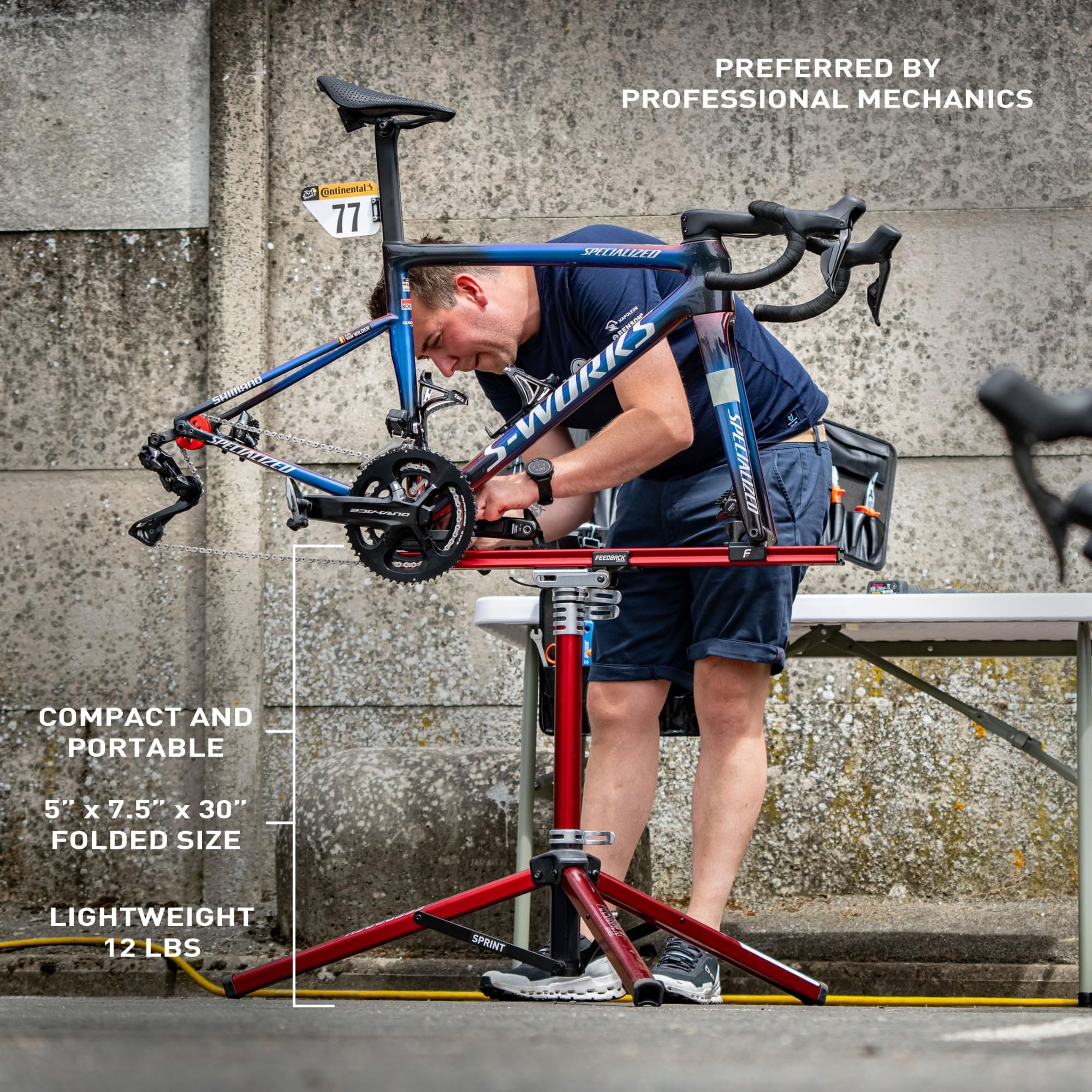 Amazon.com : FEEDBACK SPORTS | Sprint Bike Repair Stand | Compact