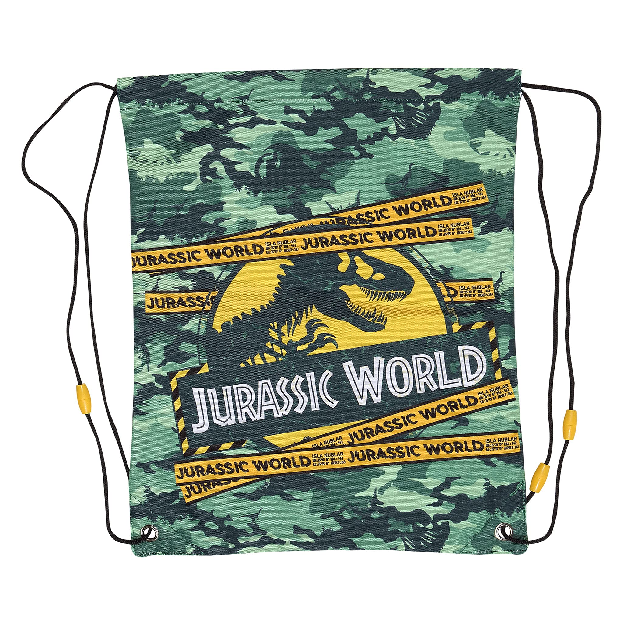 Popgear Boys Forest Green Jurassic World Park Logo Gym Bag | Official Merchandise
