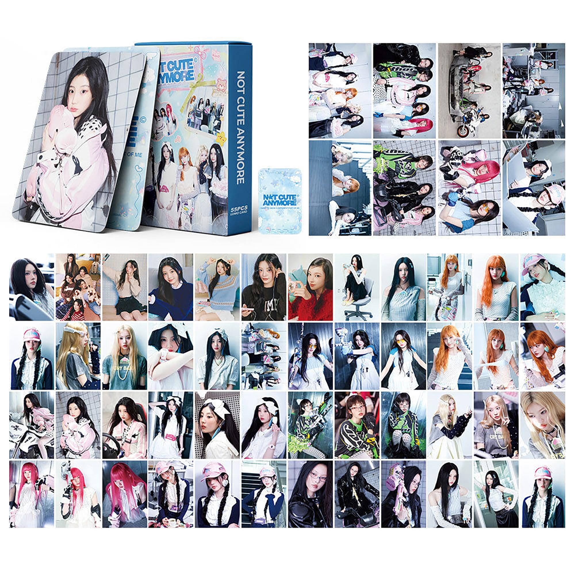 MXP 55pcs ILLIT Postcards bomb album Cards Do the Dance Merchandise Photocards MOKA Lee Won-hee LOMO cards for fans
