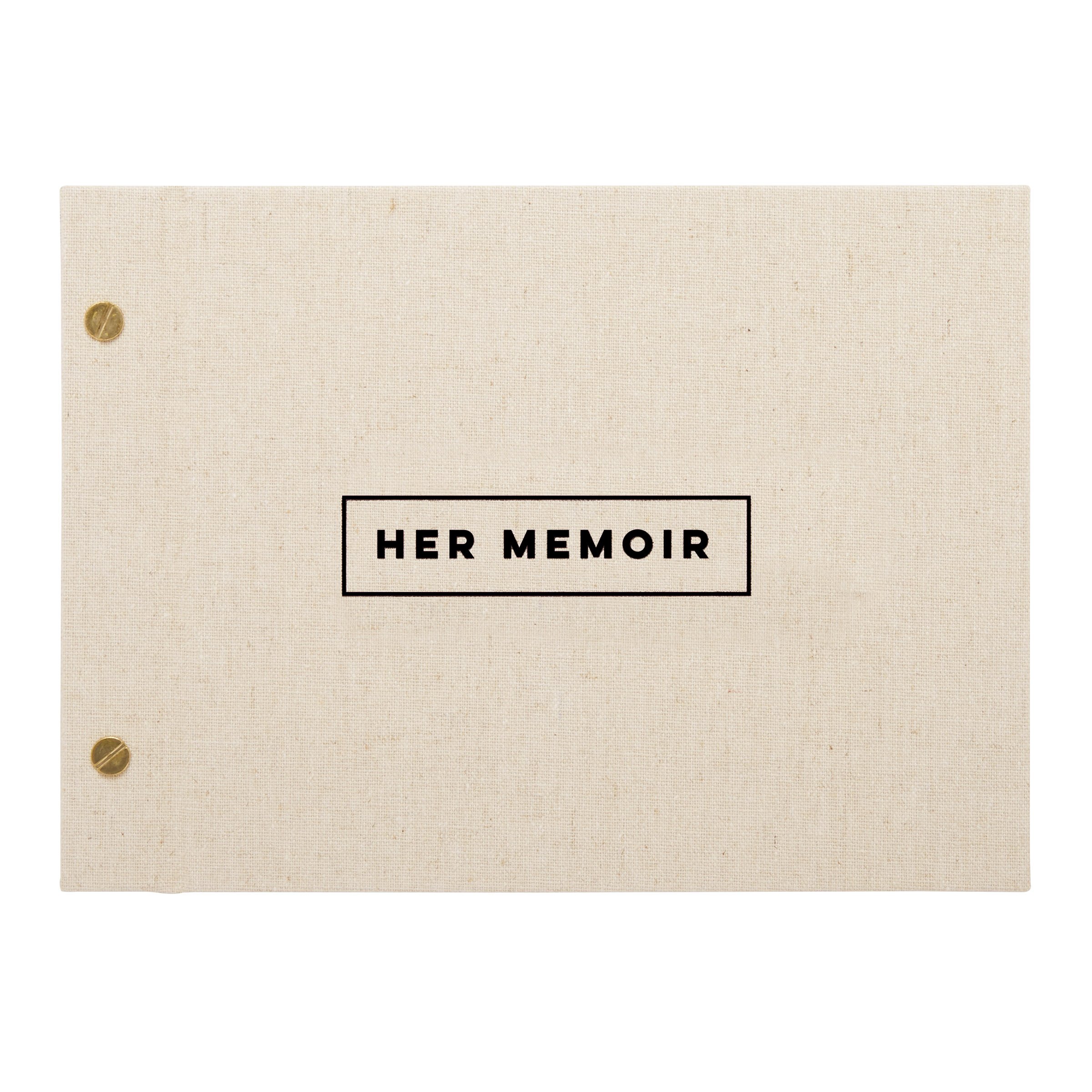 C.R. Gibson 'Her Memoir' Photobook 60 pgs., 9.6'' W x 7'' H