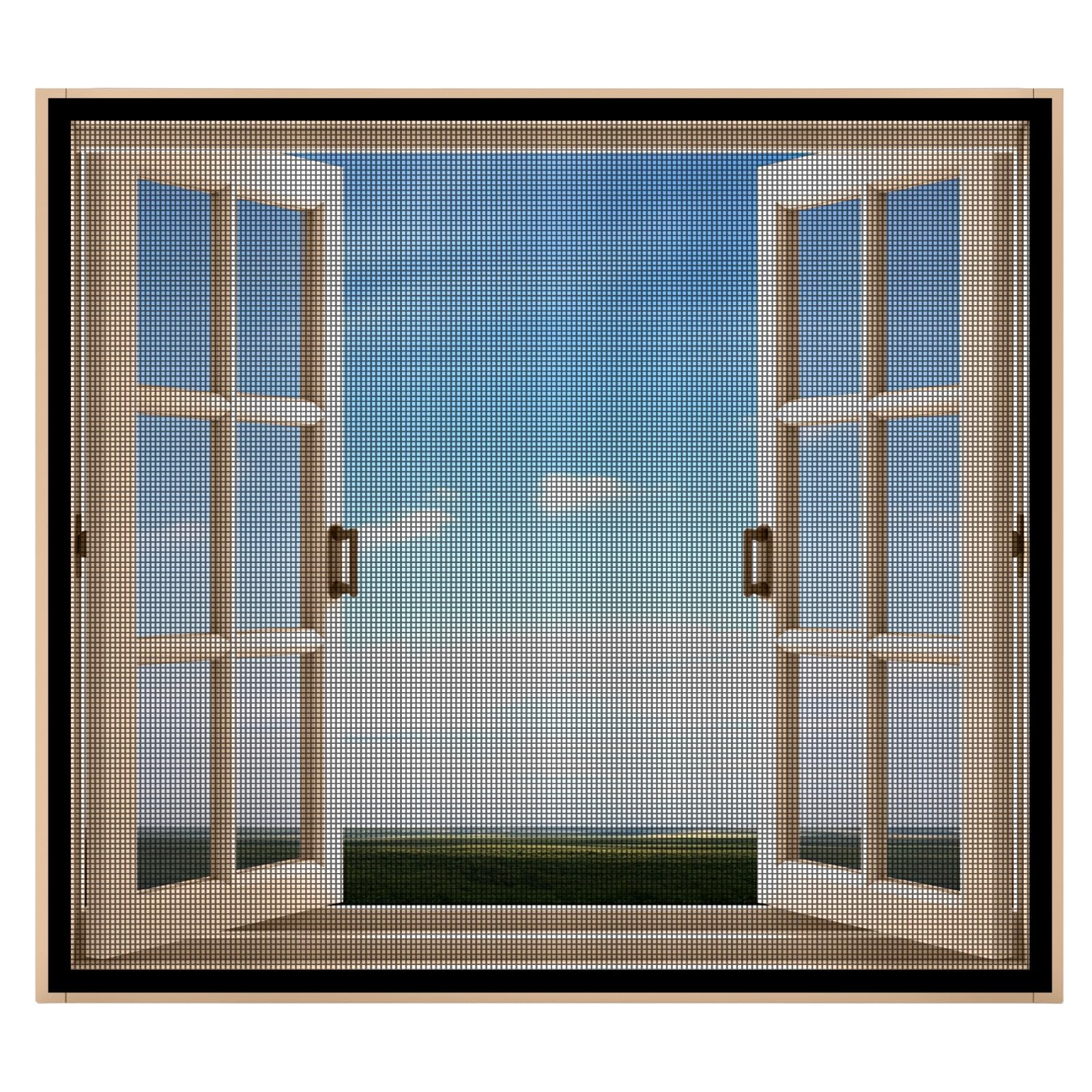 Classic Mosquito Net for Windows |Pre-Stitched (Size: 120X120cm / Color: Black |Premium 120GSM Fiberglass Mesh with Self-Adhesive Hook Tape, Quick, Long-Lasting Window net for Home