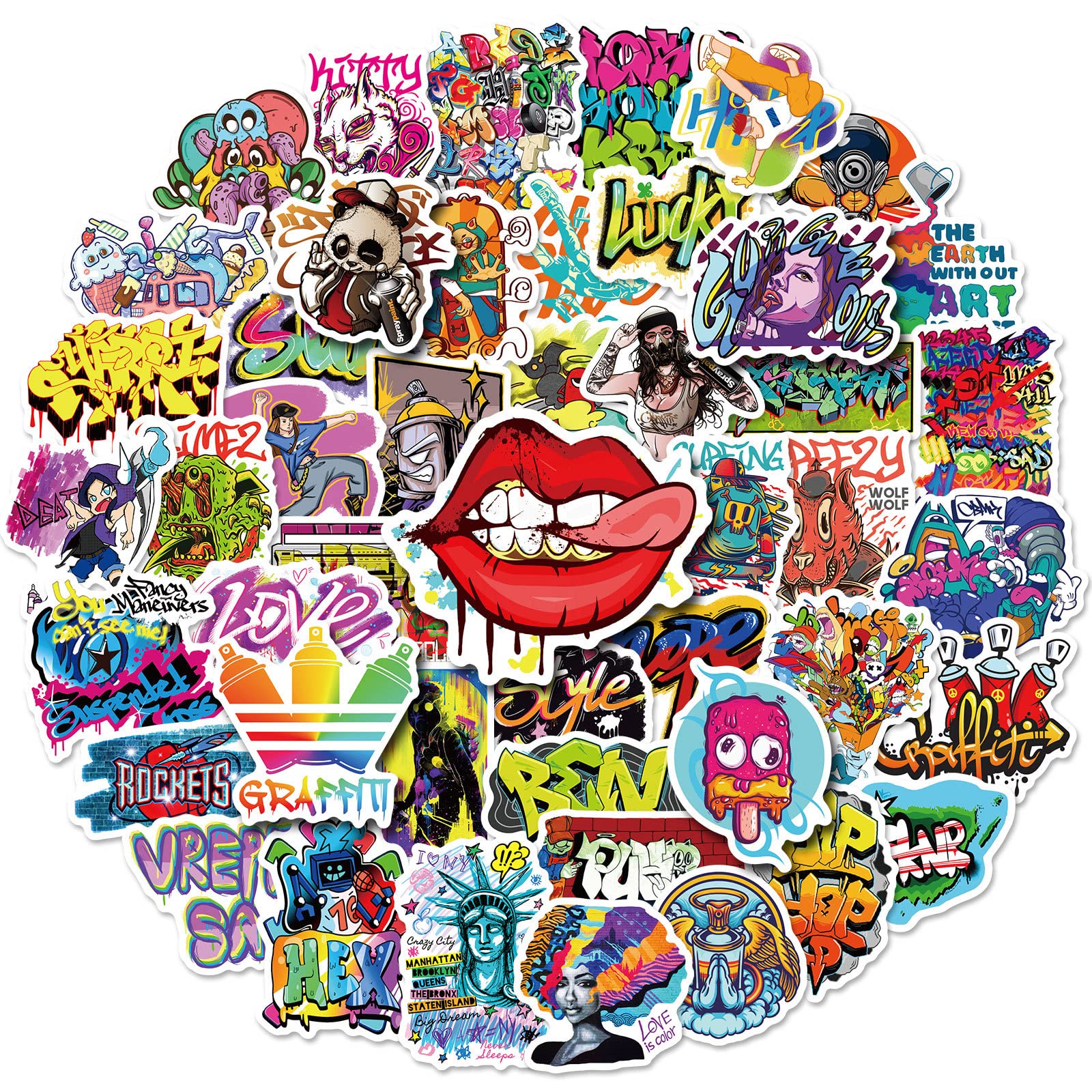 Graffiti グラフィティ ストリート 手描き ペイント ステッカー 大量 Graffiti グラフィティ ストリート 手描き ペイント ステッカー