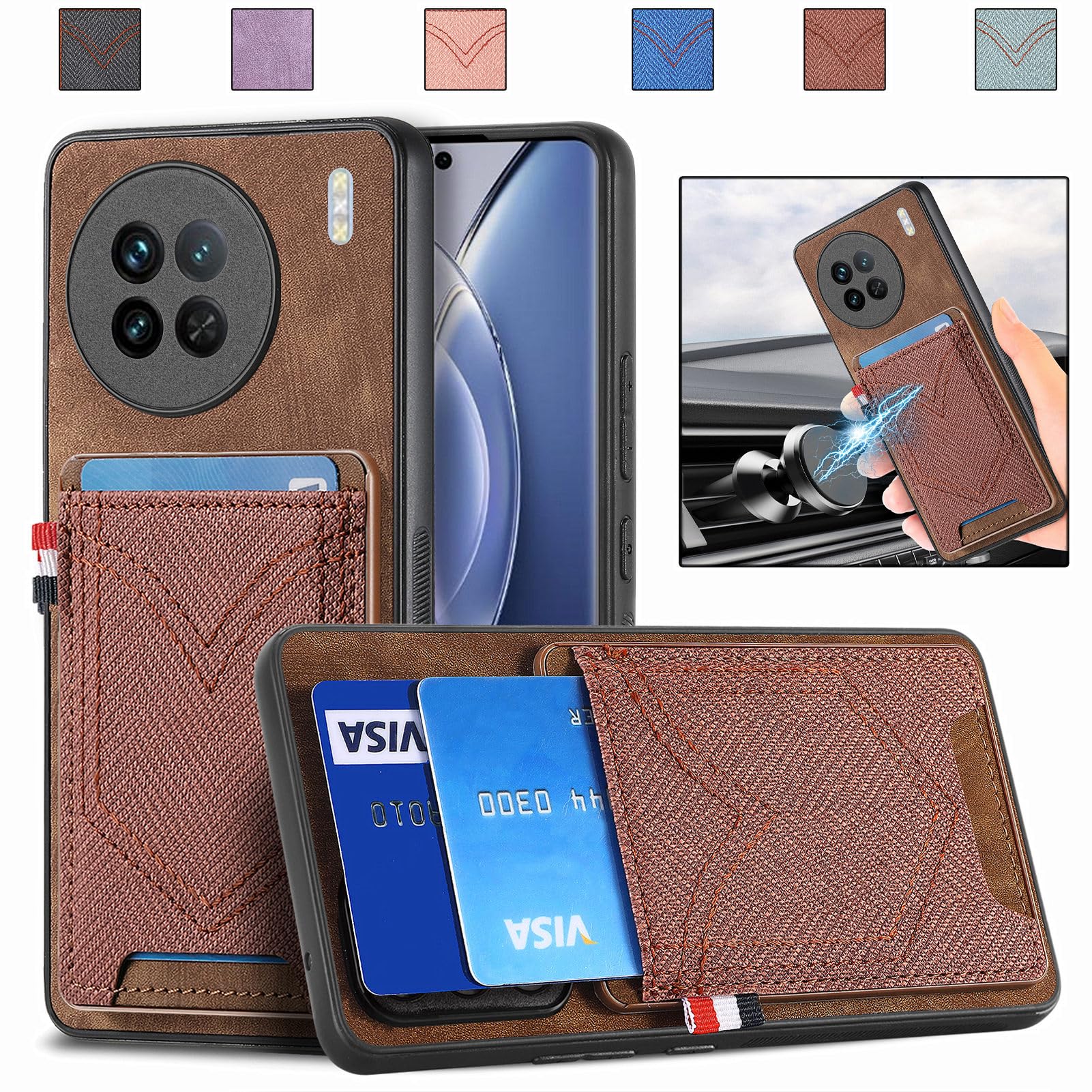Amazon.com: Compatible with Vivo X90 Pro 5G Case,with Card Slot