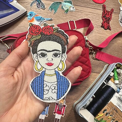 Miniatura 10 de Oli and Alex Parches para planchar - Parche de estrella azul con pegamento extra fuerte, 5 piezas, parche para planchar con apliques bordados