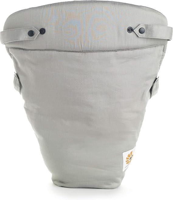 Ergobaby Baby Infant Insert for Baby Carrier with Neck & Head Support, for Newborns (Holds 3.2 - 5.kg), Cotton Grey,