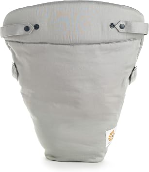 Ergobaby Baby Infant Insert for Baby Carrier with Neck & Head Support, for Newborns (Holds 3.2 - 5.kg), Cotton Grey,
