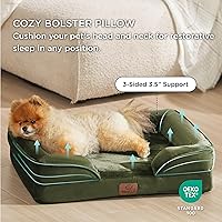 Vista 25 de Bedsure - Cama ortopédica mediana para perros, sofá cama impermeable para perros medianos, espuma de soporte con funda extraíble y lavable, forro