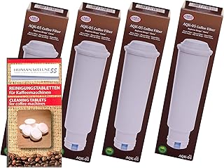 Lot de 4 cartouches filtrantes pour toutes les machines à café Melitta + 10 tablettes de nettoyage.
