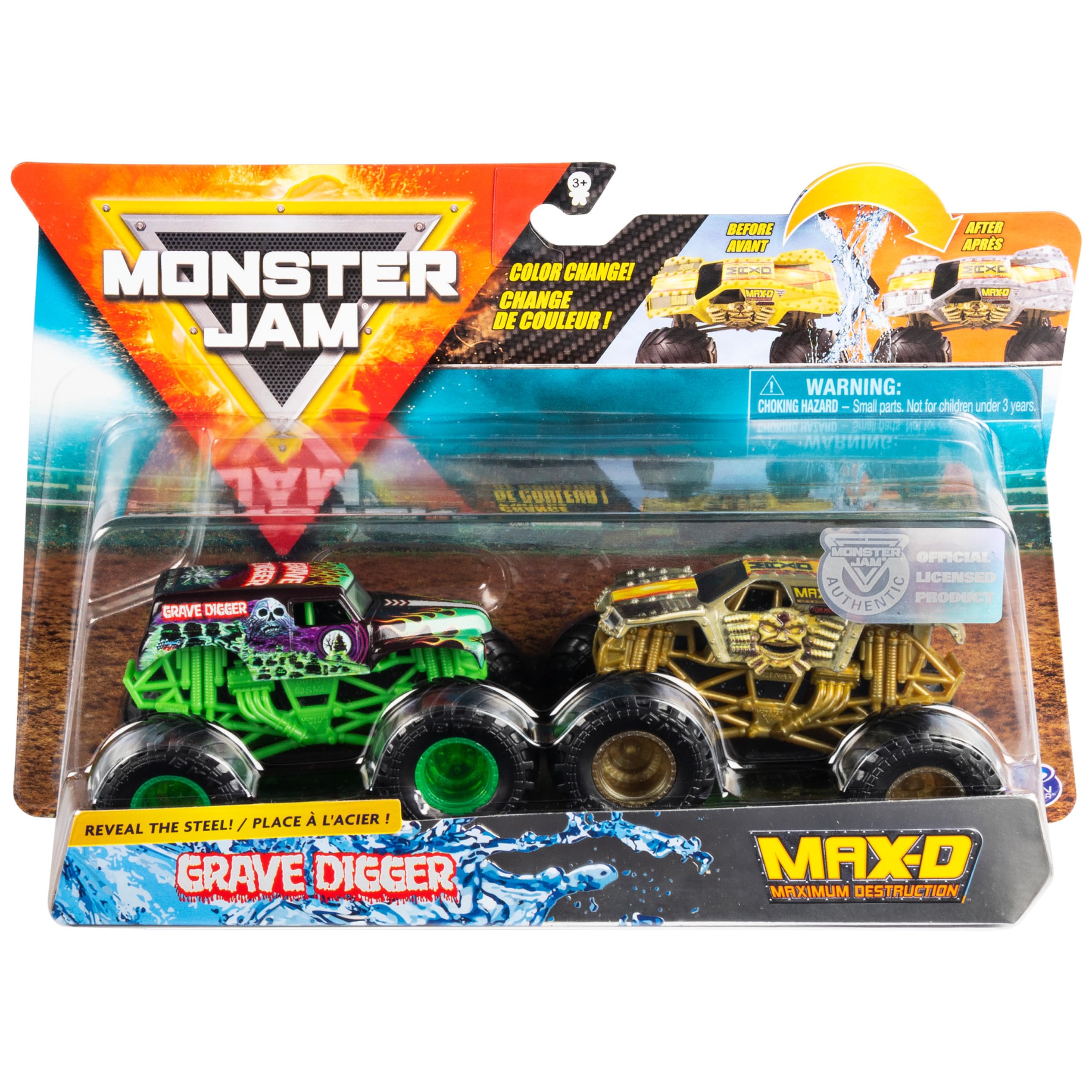 Amazon.com: Monster Jam, Official Grave Digger vs. Max D