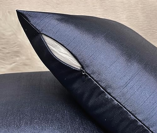 Vista 151 de Aiking Home - Funda de almohada de seda sintética, cierre de cremallera, juego de 2