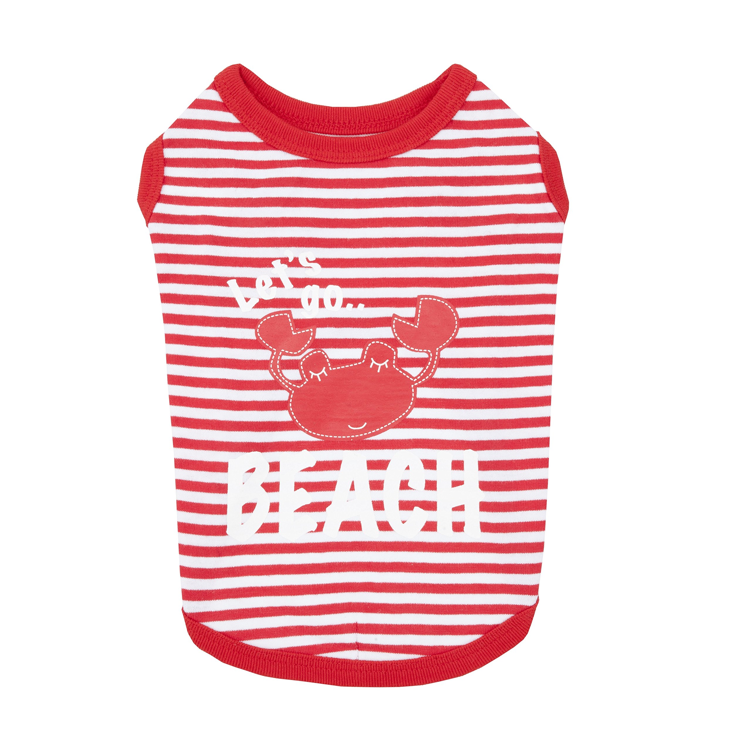 T-shirt pour chien Puppia imprimé Beach Party en tissu ultra-doux et extensible