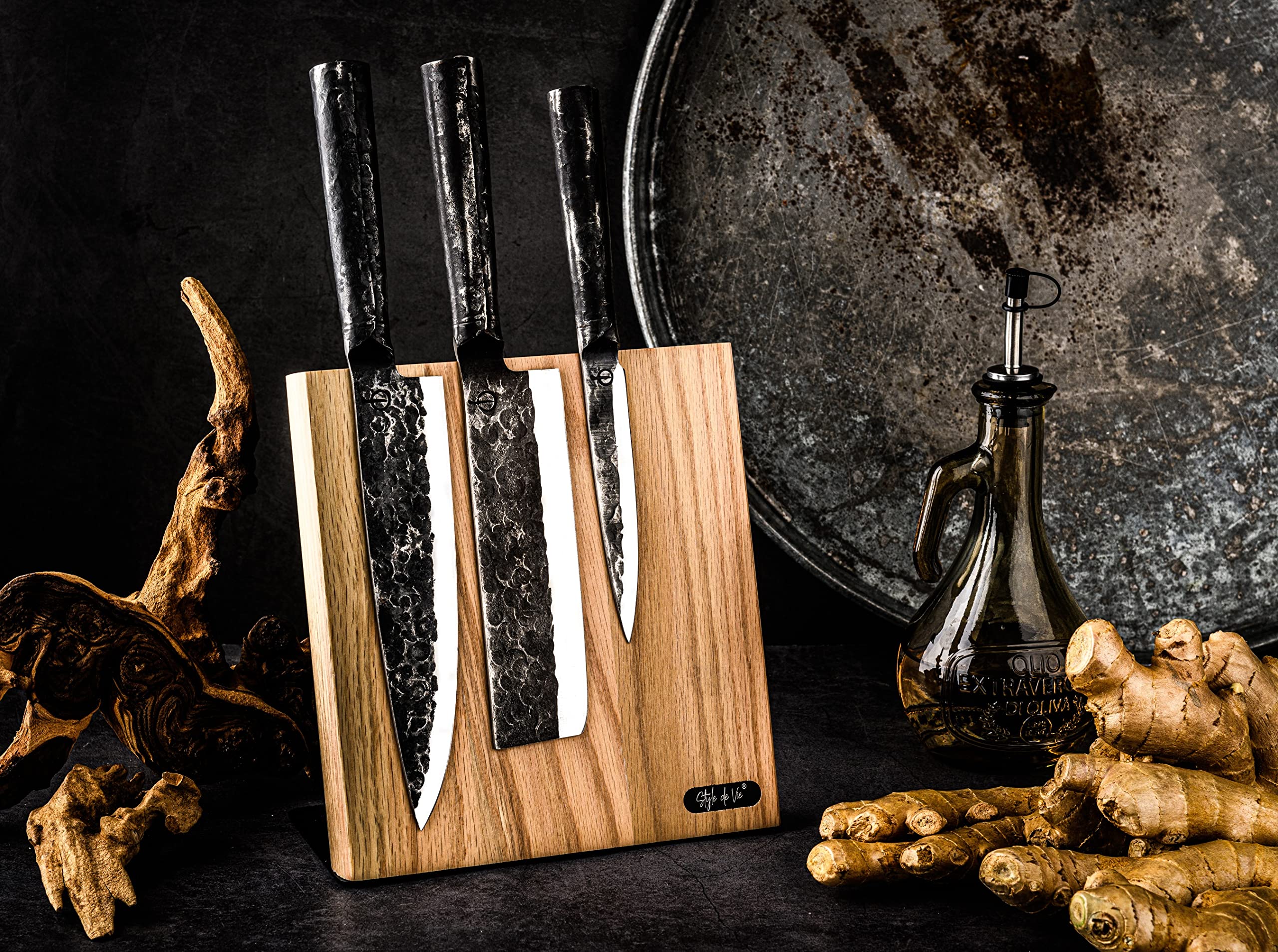 Style de Vie | Magnetisch messenblok Eiken | Natuursteen