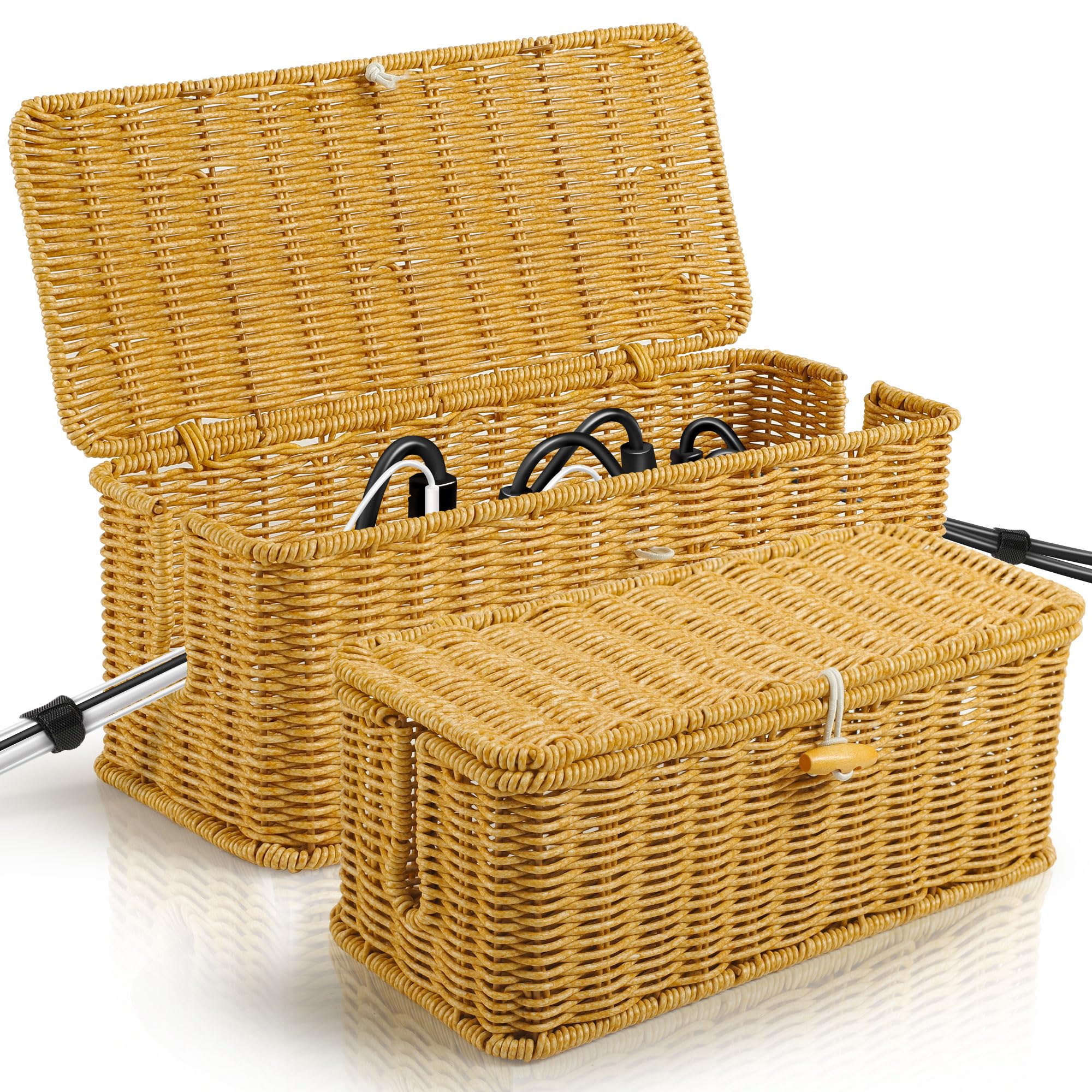 gucass lot de 2 boîtes rangement câble