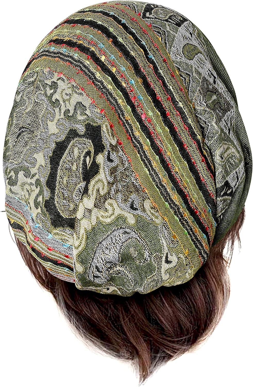 ShariRose Cashmere Headscarf Headwear for Women Tichel Super Soft Headcovering Head cover Head wear Pre tied Bandana Handmade - Image 6