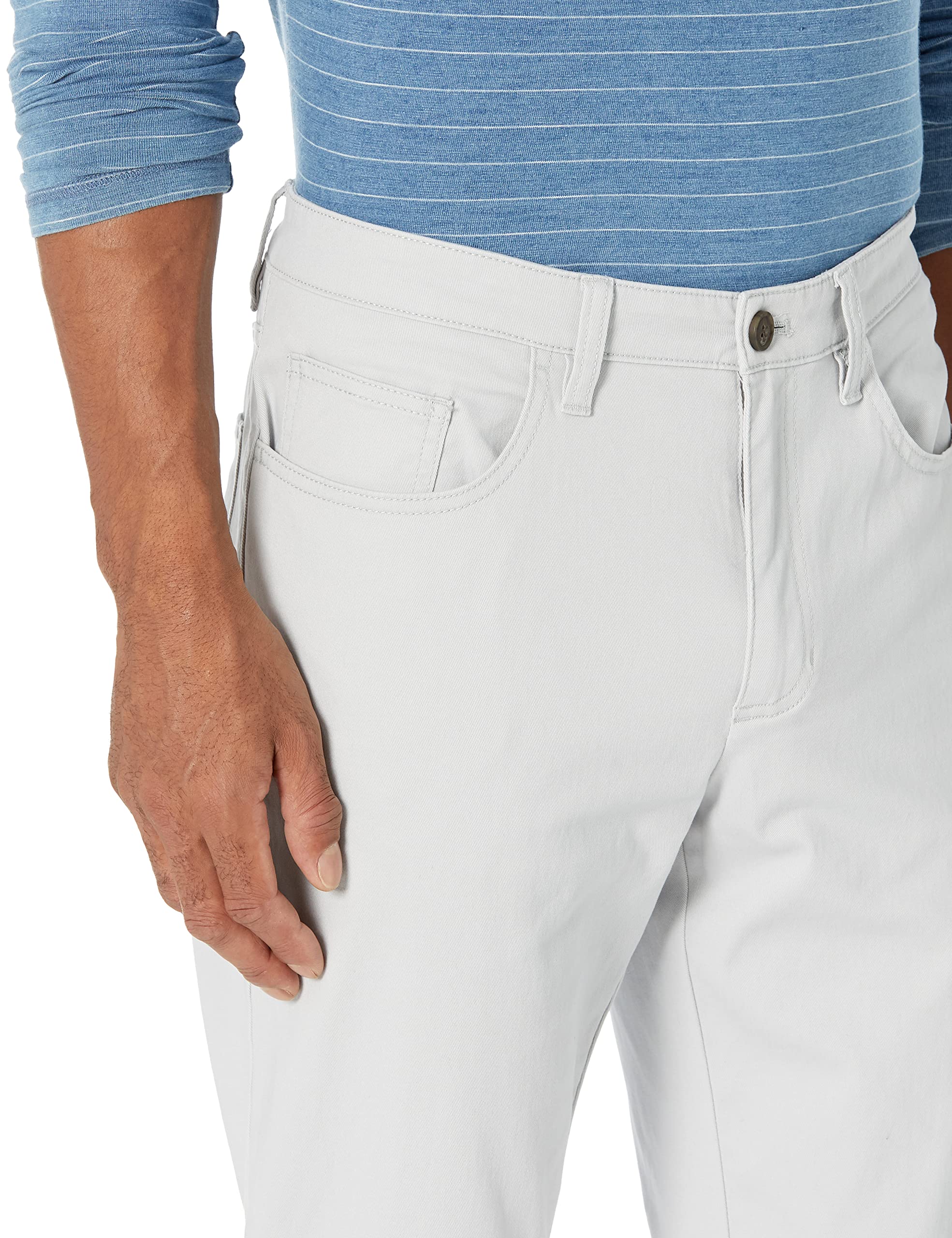 Amazon Essentials Mężczyźni Proste dopasowanie 5-kieszeniowe wygodne spodnie chinosy ze stretchem (wcześniej Goodthreads)