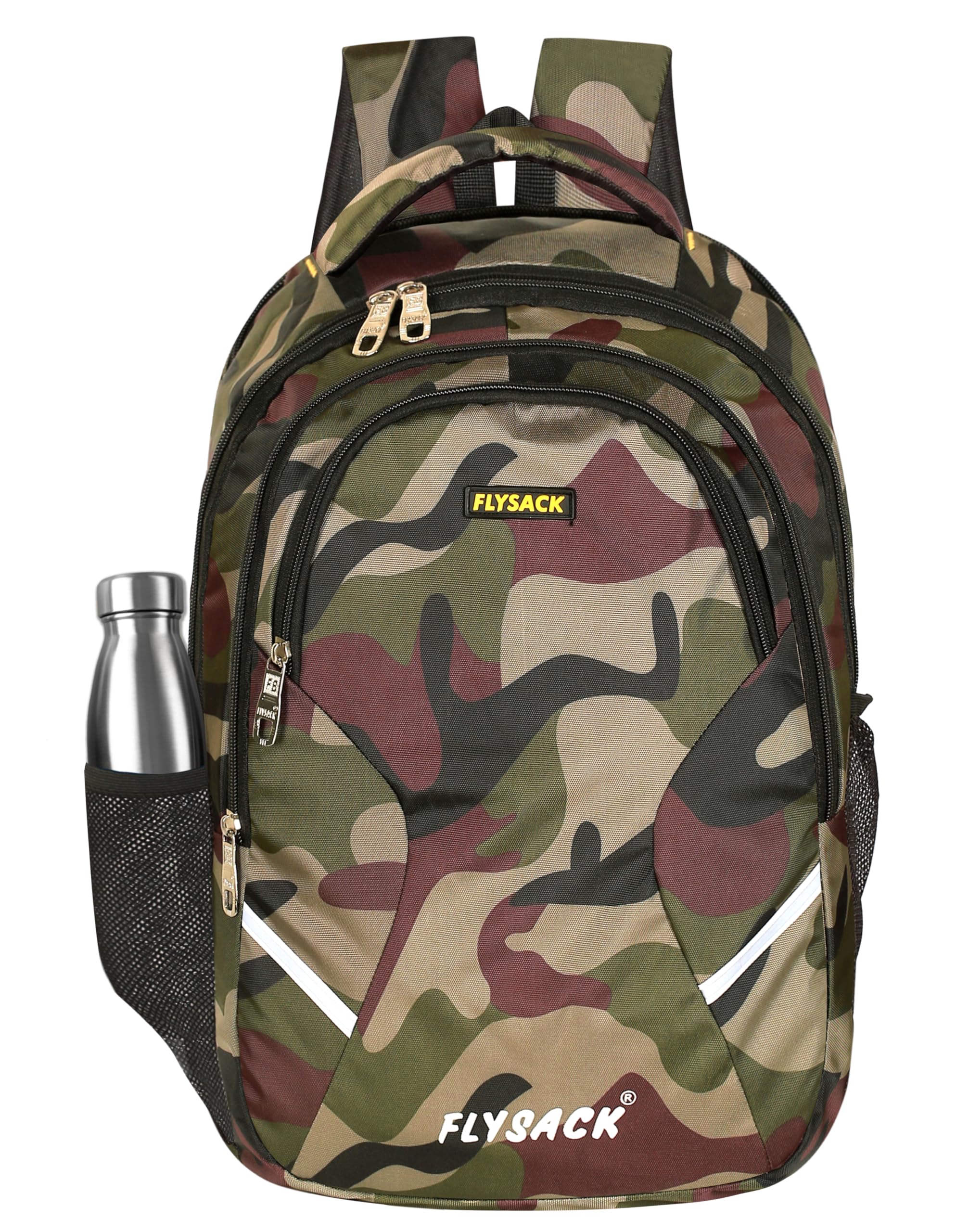 FLYSACK 40 Litres Large Laptop Backpack Army Military And Jungle Design School College Travel Bag Office Bag For Unisex (Multicolor) (B0CMMTNH2R) Amazon Price History, Amazon Price Tracker