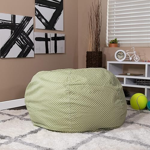 Miniatura 204 de Flash Furniture Puf de gran tamaño para niños y adultos, juego de 1, sherpa natural Negro -,Negro Peludo,Blush Peludo,Marrón,Camouflaje,Azul