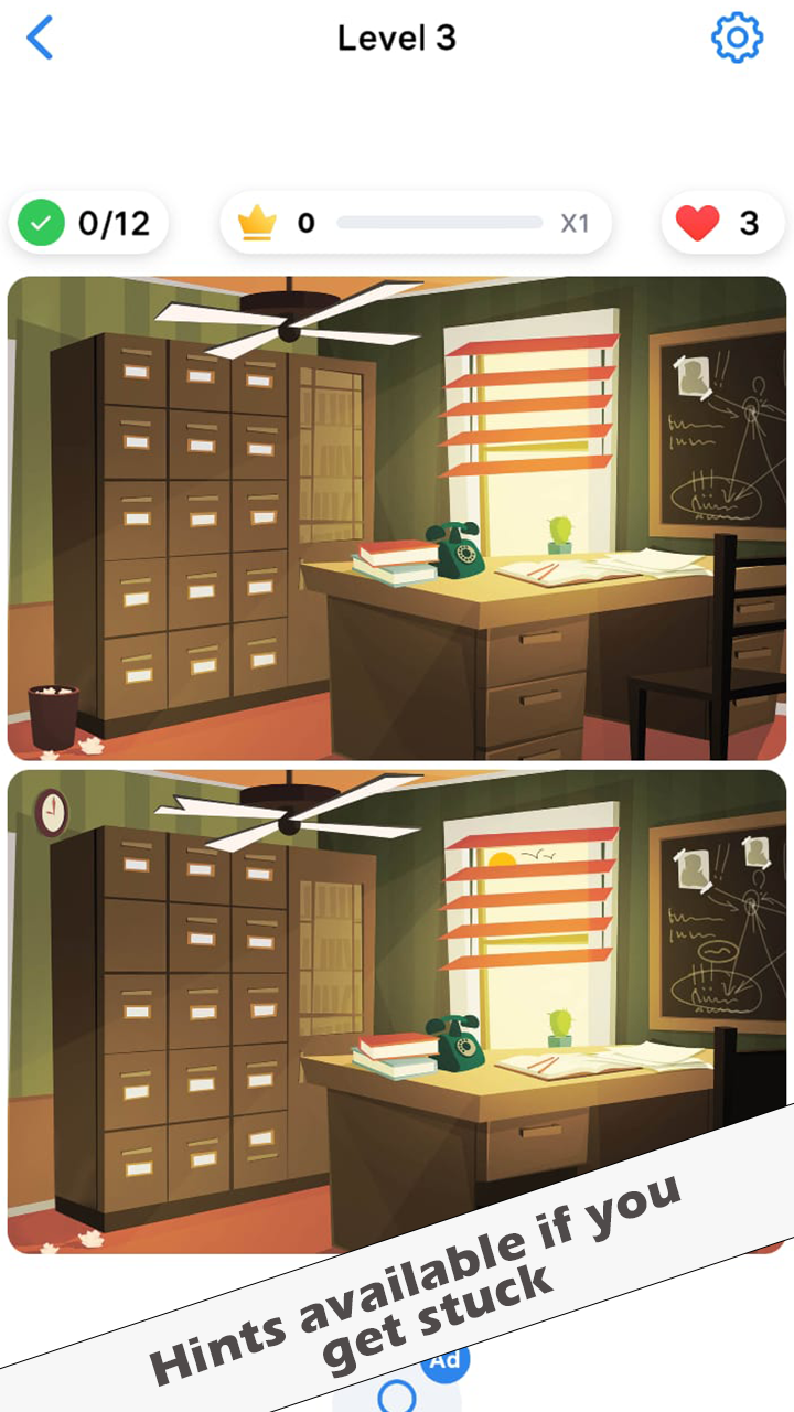 Find Differences & Spot It Puzzle - Hidden Objects Brain Teasers Visual ...