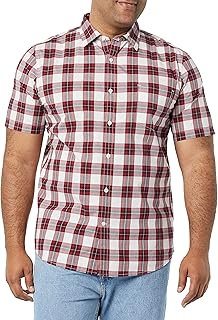 Amazon Essentials Men's Slim-Fit Short-Sleeve Poplin Shirt