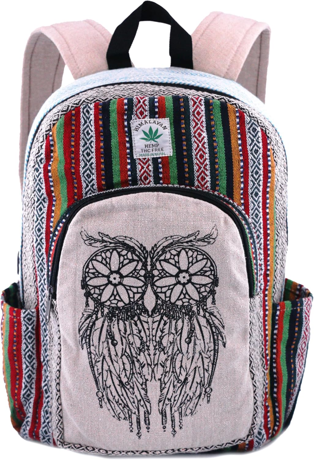 Anitya Hemp Backpack, Multi-Functional Pockets, Eco-Friendly, Unisex, Hiking Daypack, Durable Rucksack (AHLB02)