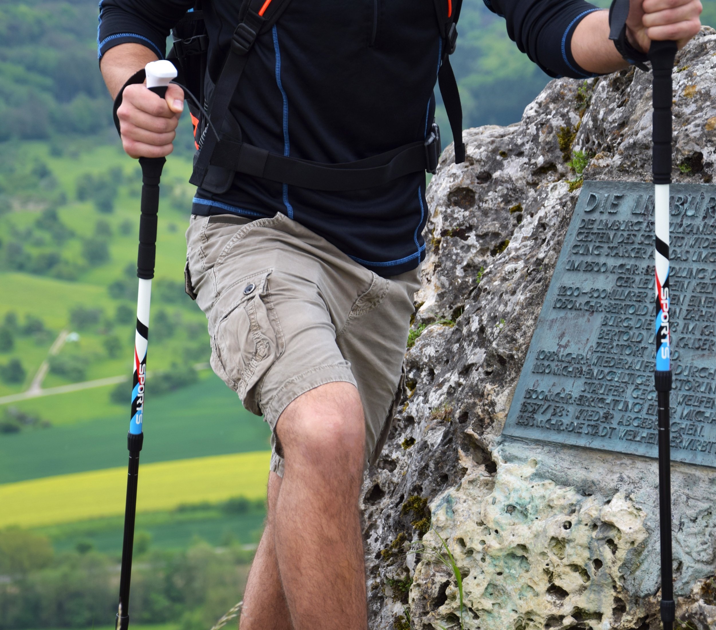 Nordic Walking - Trekking Carbon Stöcke Premium - aus hochwertigem Carbon - Superleicht - auswählbar mit Tragetasche - Nordic Walking - Wanderstöcke