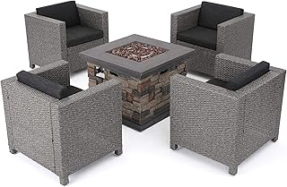 Christopher Knight Home Puerta Outdoor Wicker Club Chair Set with Water ...