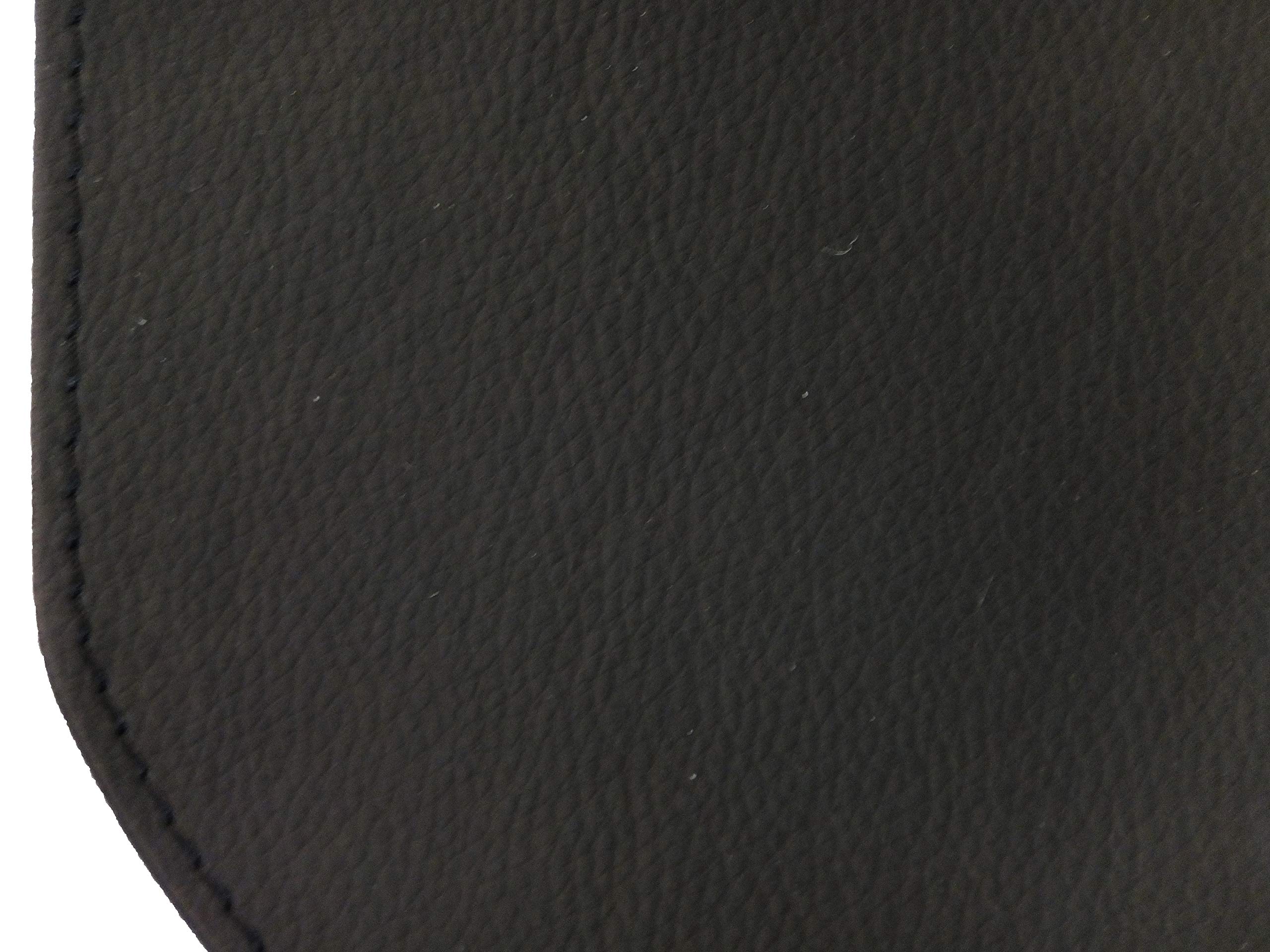 LIMAC Design TASTO Tapis de cheminée d'intérieur en similicuir Ignifuge, Tapis pour poêles à Protection Contre Les braises pour poêle, fabriqué en Italie. (Noir)