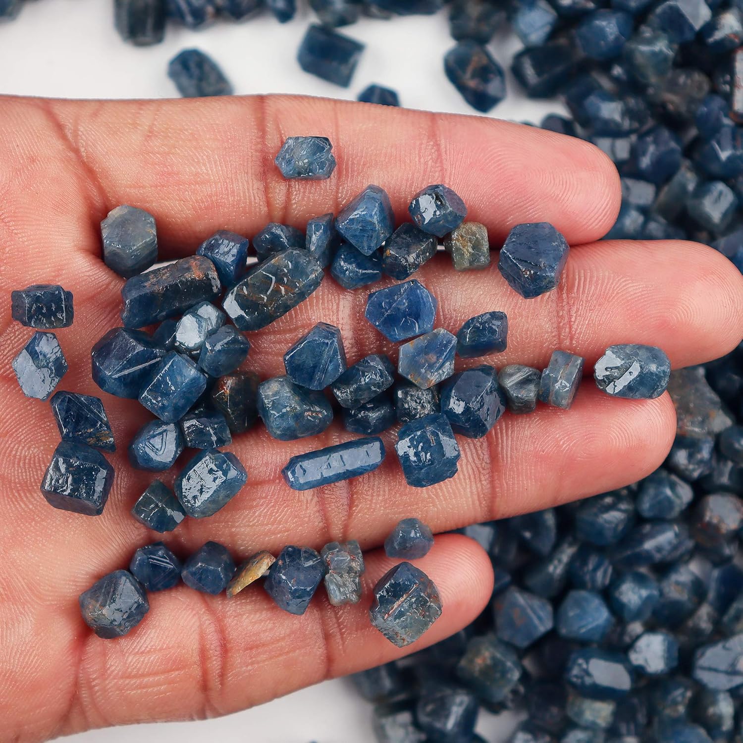 InfinityGemsArt 30 carats, Natural Raw Burmese Blue Sapphire Gemstone Rough for Jewelry Making, Raw Crystals Loose Stone Supply, Chakra Healing Stone, Birthstones, Energy, DIY Stone - Image 5