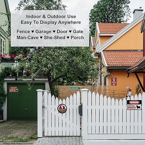 Miniatura 3 de Tegu - Letrero de propiedad protegido, divertido letrero de advertencia de metal con diseño de lagarto, regalo novedoso, jaula de reptiles