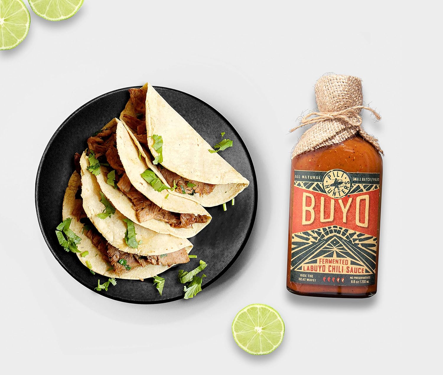 Pili Hunters - Buyo, Fermented Chili Hot Sauce (8.8 oz bottle) Gourmet Whole Food Ingredients, No Preservatives, Gluten Free, Paleo, Vegan, Superfood (Pack of 2)