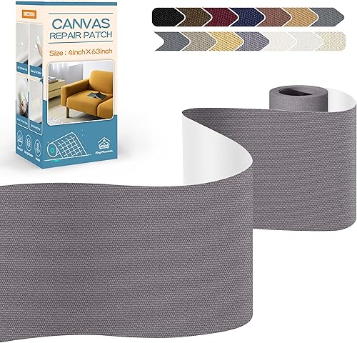 Vista 317 de KING MOUNTAIN Cinta de reparación de lona, parche para equipos para exteriores, 4 x 63 pulgadas, impermeable, autoadhesiva para reparar cubiertas