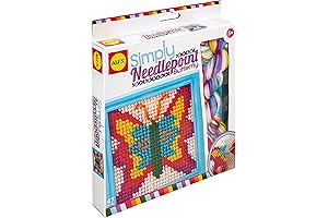 ALEX Toys Simply Needlepoint Butterfly Kids Art and Craft Activity