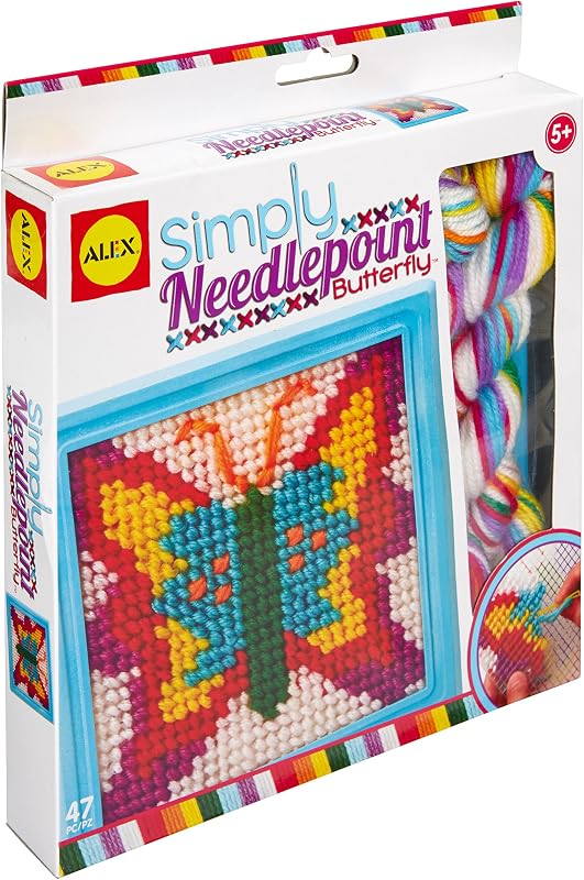Simply Needlepoint Butterfly Kids Art and Craft Activity