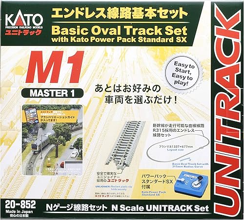 KATO 20-852 N-Gauge Endless Railway Basic Set Master 1 Juego de rieles modelo ferroviario