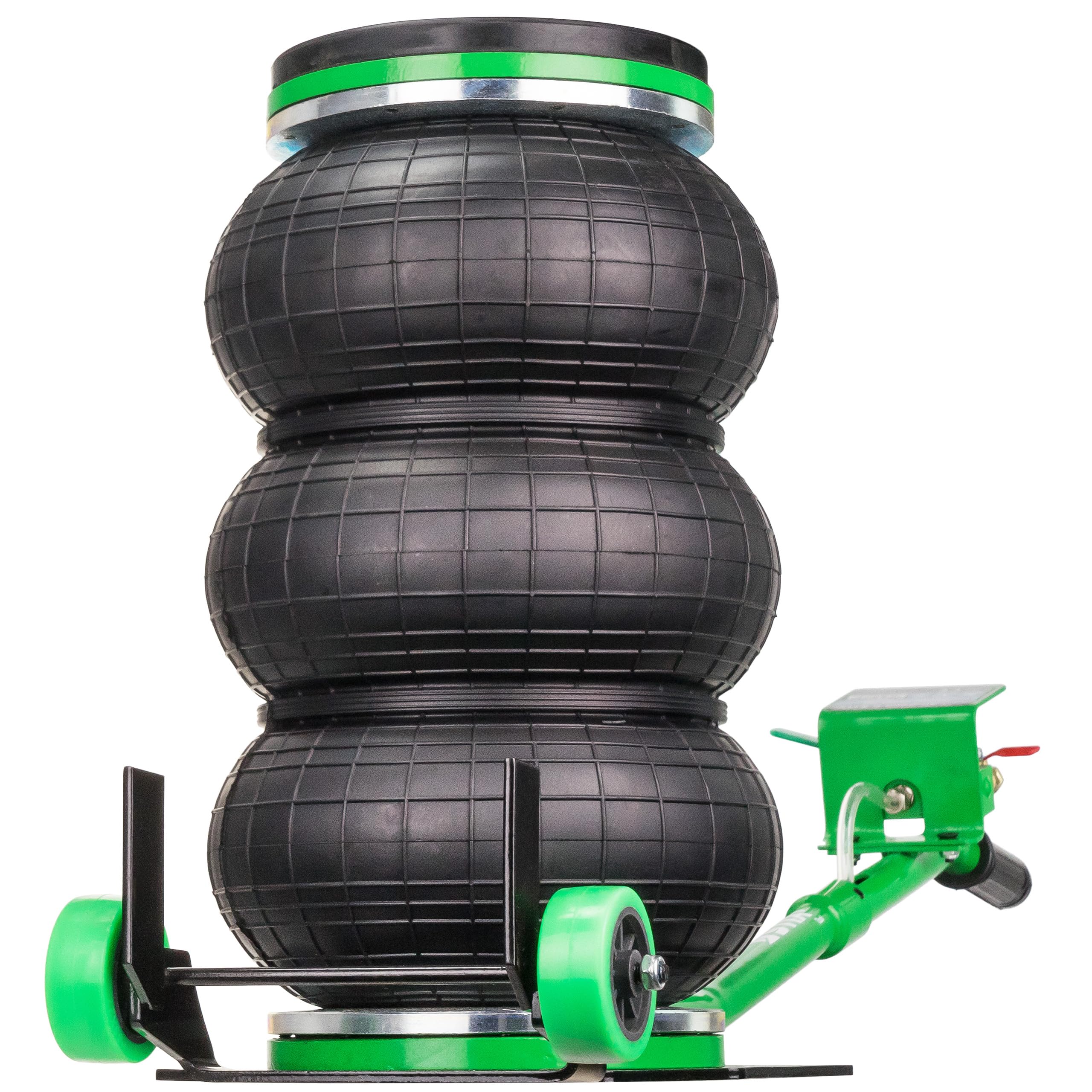 Pneumatischer Wagenheber 3,5T - Luft Wagenheber 130-430 mm - Druckluft Wagenheber mit 5-Fach Teleskop & EU Safety Valve - Air Jack für Werkstatt & Reifenwechsel