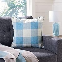 Vista 2 de SAFAVIEH Home Collection PLS7184A-1220 - Sofá rectangular de cuadros a cuadros de 12 x 20 pulgadas, para sala de estar, dormitorio, almohada