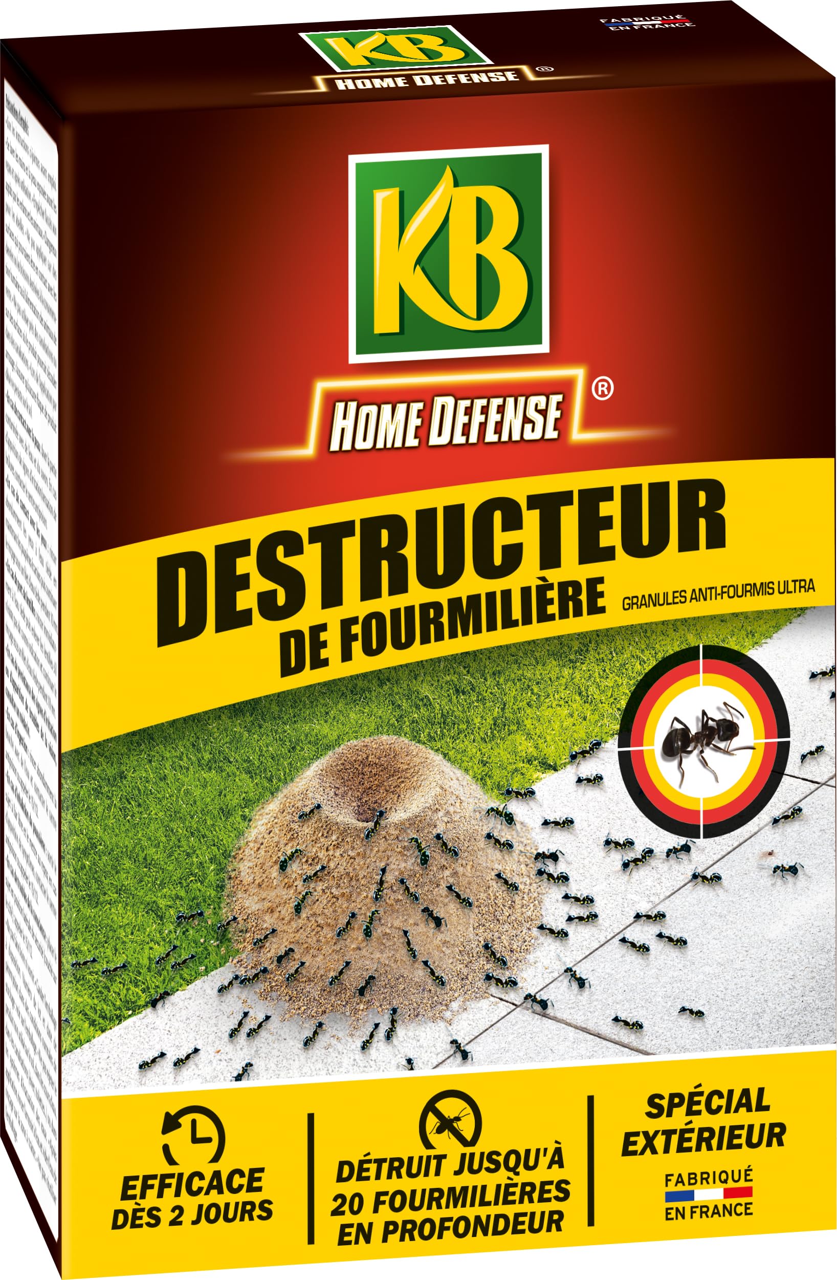 Destructeur de fourmilières KB granulés 400g à base de plante