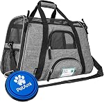 PetAmi Premium Airline Approved Soft-Sided Pet Travel Carrier Ventilated Comfortable Design with Safety Features | Ideal for Small to Medium Sized Cats Dogs and Pets
