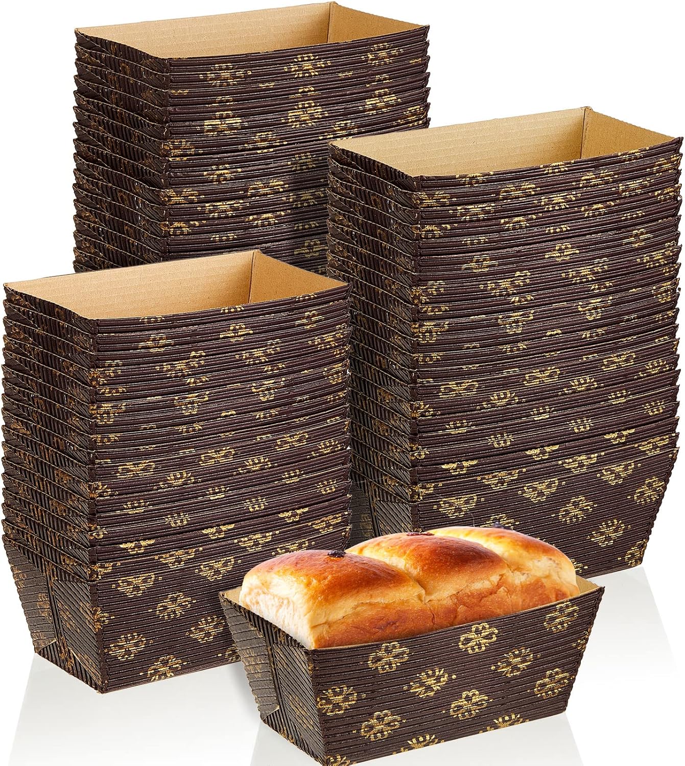 Tessco 60 Pieces Mini Paper Loaf Pans Disposable Jamaica Ubuy