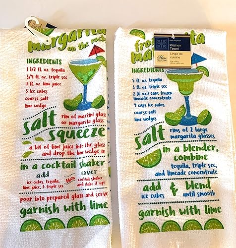 Miniatura 4 de A&A Decor Steelpangal - Margarita Tiki Kitchen Bar Barman Juego de toallas de regalo, exprimidor de limón y lima para patio trasero, festival,