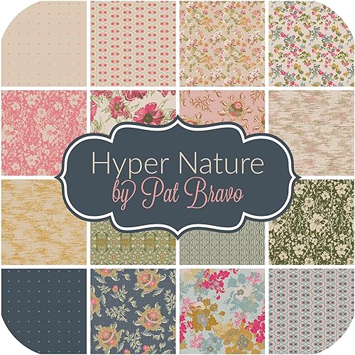 Miniatura 2 de Pat Bravo - Pastel de capa Hyper Nature (42 piezas) para galería de arte de 10 x 10 pulgadas (10.0 in x 10.0 in) de tela cuadrada de tela para