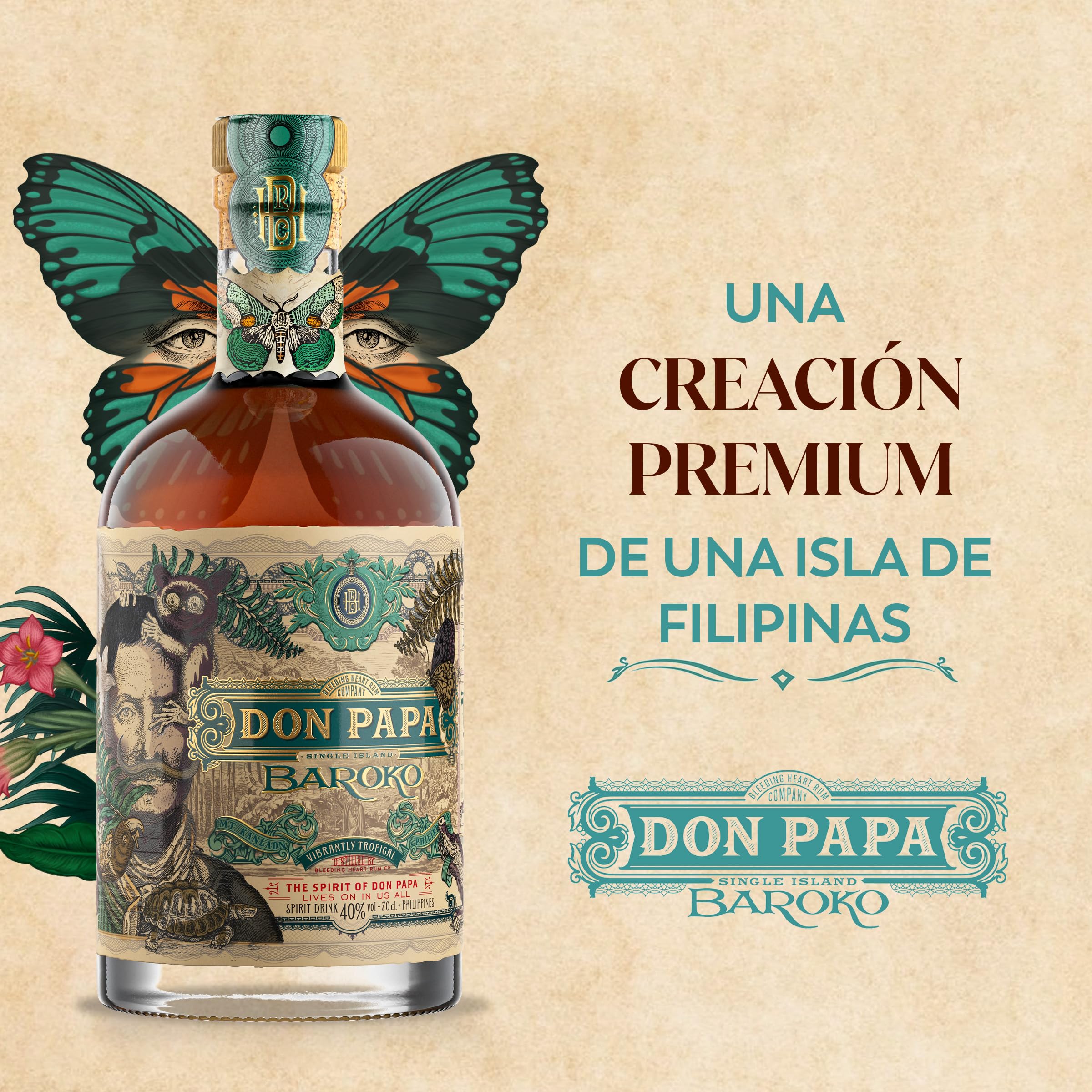 Don Papa Baroko Ron Infusionado 700 ml 40% vol Filipinas