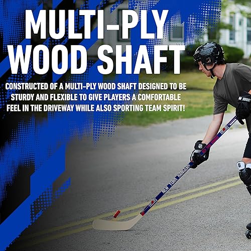 Vista 168 de Franklin Sports NHL Team - Palo de hockey callejero de vinilo de 48 pulgadas Pittsburgh Penguins