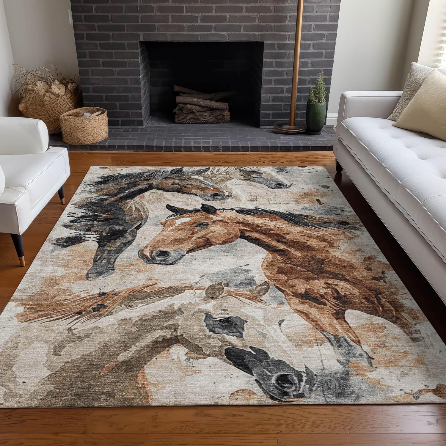 Addison Rugs Chantille ACN1720 Beige 2'6" x 3'10" Indoor/Outdoor, Machine Washable, Easy Clean, Non Shedding, Bedroom, Living Room, Dining Room, Kitchen, Patio Rug
