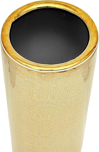 Miniatura 7 de Red Lantern Soporte para paraguas de grietas doradas de 24"